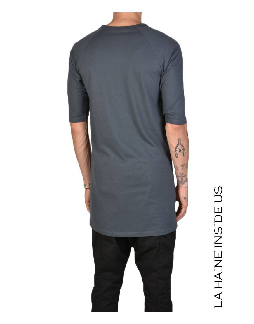 La Haine Inside Us - PERMANENTE - 3M BASE T-SHIRT Versione Lunga Piombo