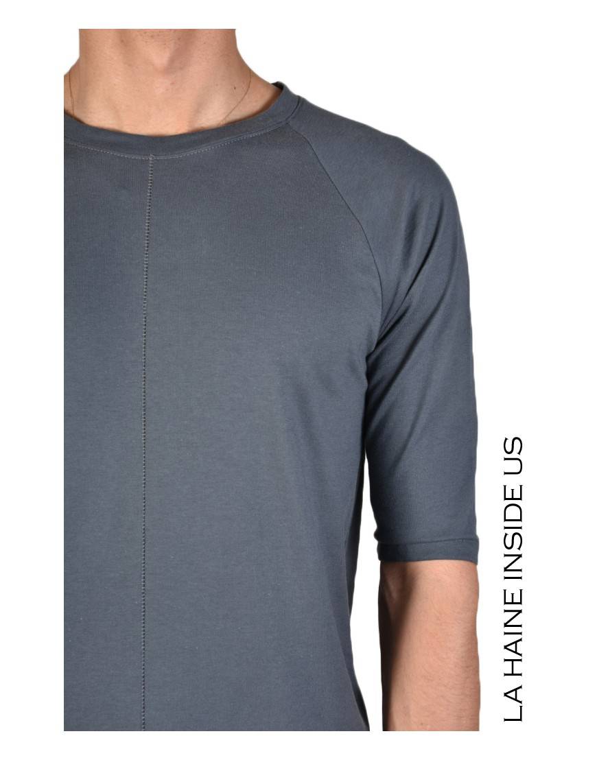 La Haine Inside Us - PERMANENTE - 3M BASE T-SHIRT Versione Lunga Piombo