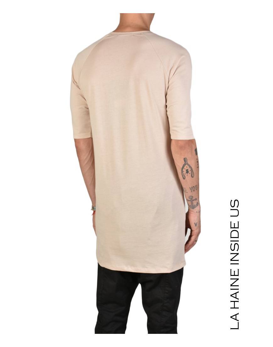 La Haine Inside Us - PERMANENTE - 3M BASE T-SHIRT Versione Lunga Sabbia