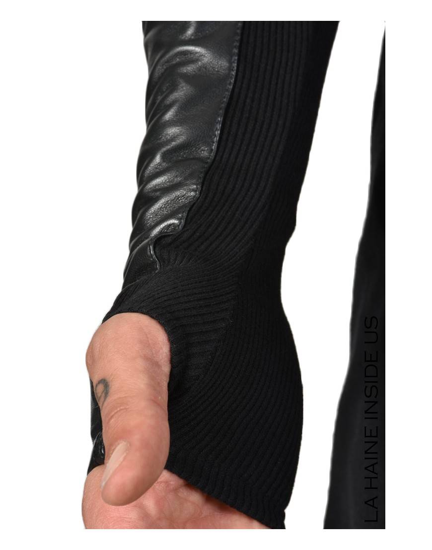 La Haine Inside Us - PERMANENTE - 4B CALLIOPE MANICOTTO Pelle Nero