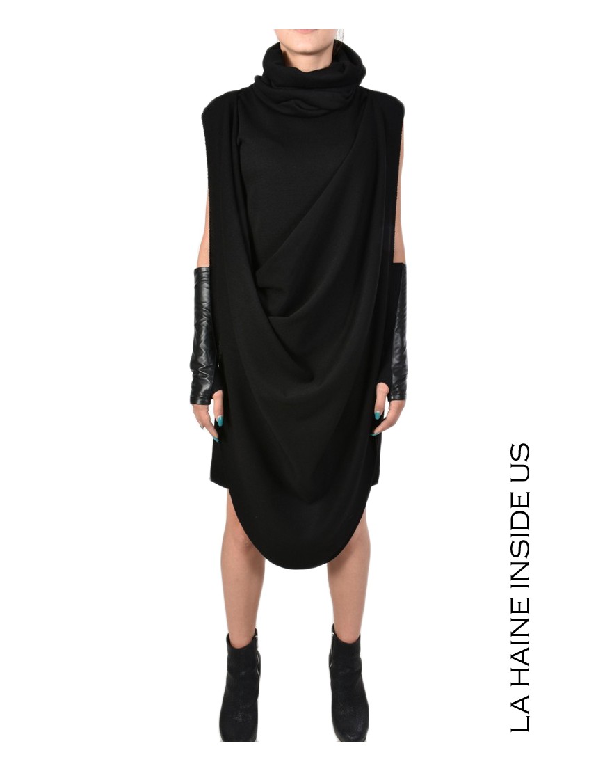 La Haine Inside Us - PERMANENTE - 4B CALLIOPE MANICOTTO Pelle Nero