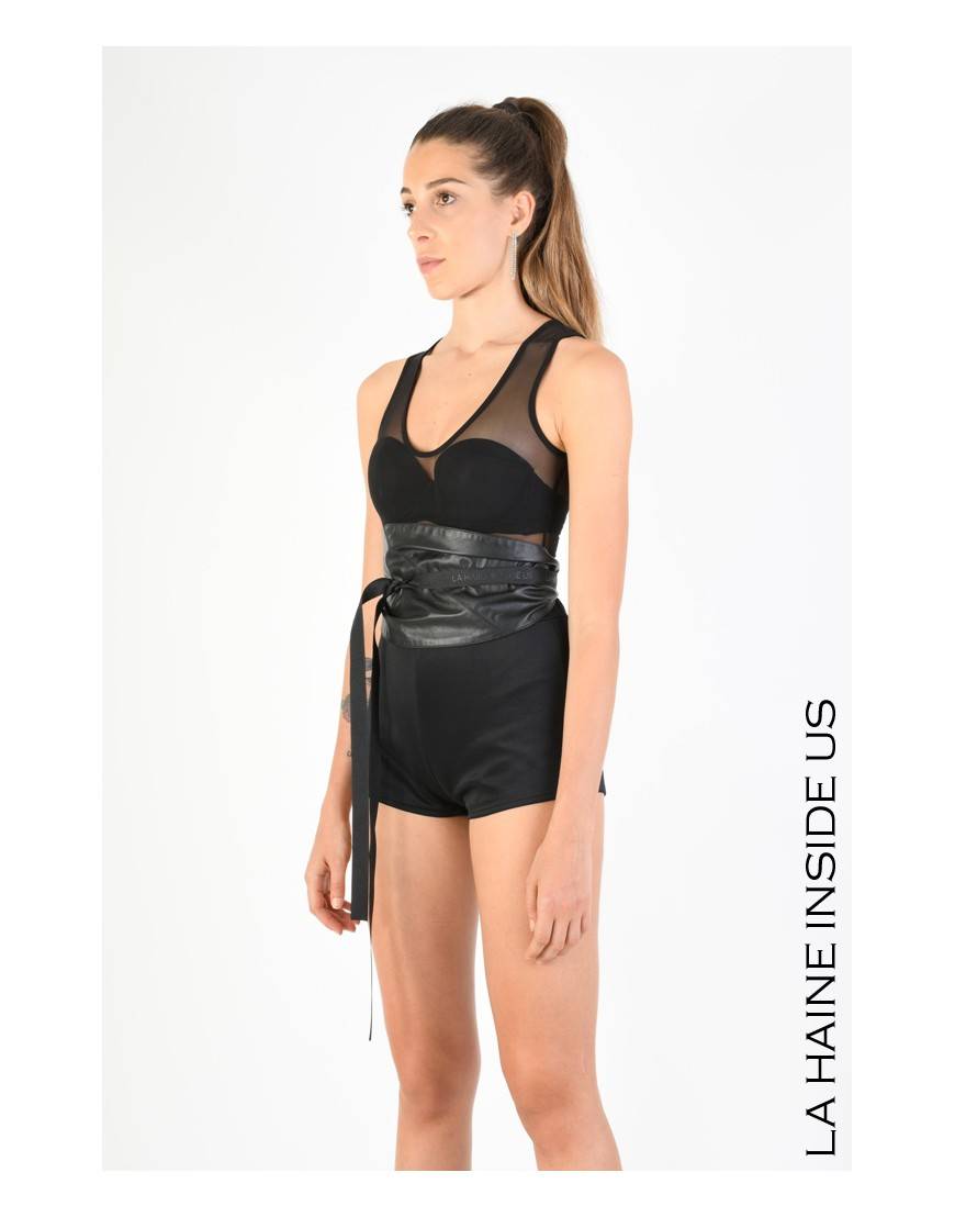 La Haine Inside Us - PERMANENTE - 4B CIBELE FOULARD Pelle Nero