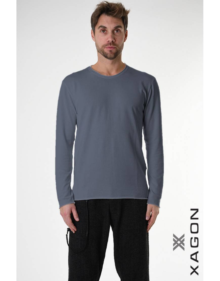 La haine inside us T-SHIRT Manica Lunga 1JX2552 Grigio