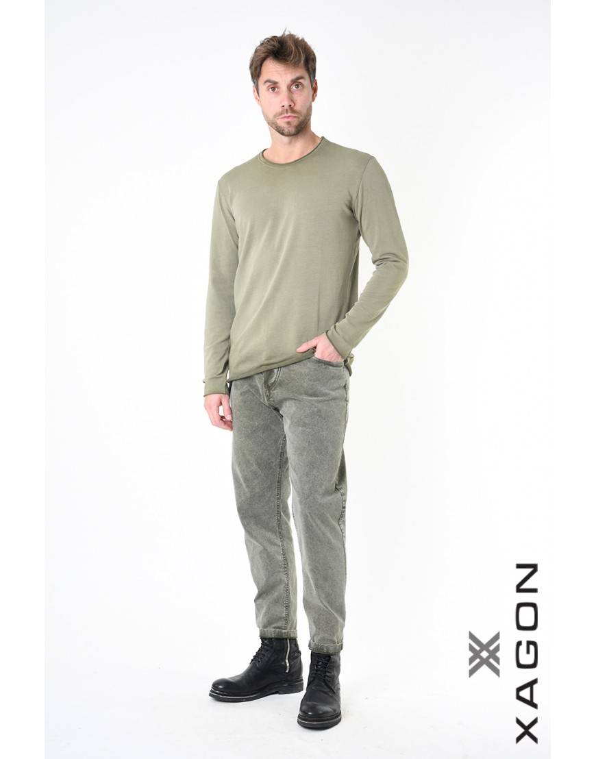 La haine inside us T-SHIRT Manica Lunga 1JX2552 Verde