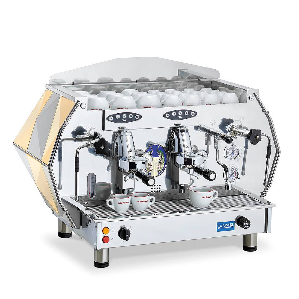 La Pavoni DIAMANTE E61 VOLUMETRICA 2 GRUPPI ORO