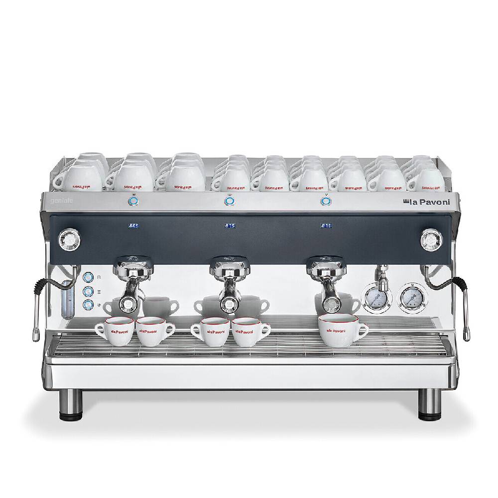 La Pavoni GENIALE SEMIAUTOMATICA 3 GRUPPI NERA