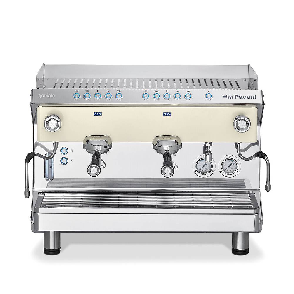 La Pavoni GENIALE VOLUMETRICA 2 GRUPPI BIANCA