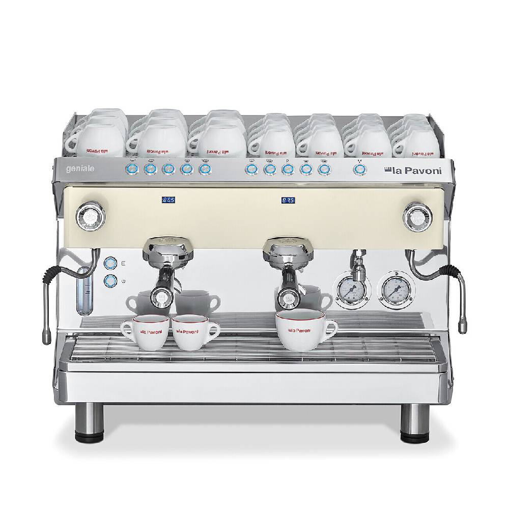 La Pavoni GENIALE VOLUMETRICA 2 GRUPPI BIANCA