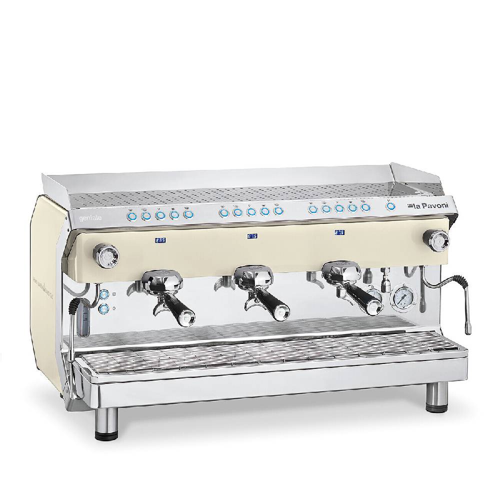 La Pavoni GENIALE VOLUMETRICA 3 GRUPPI BIANCA