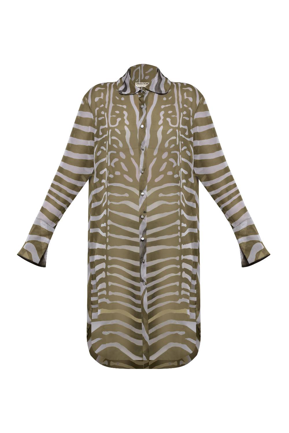 La Petite Robe Di Chiara Boni Amil Chiffon Printed Shirt