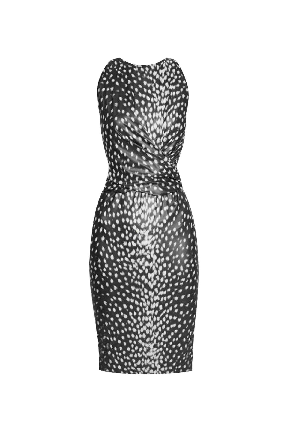 La Petite Robe Di Chiara Boni Camilissima Faux-leather Printed Dress