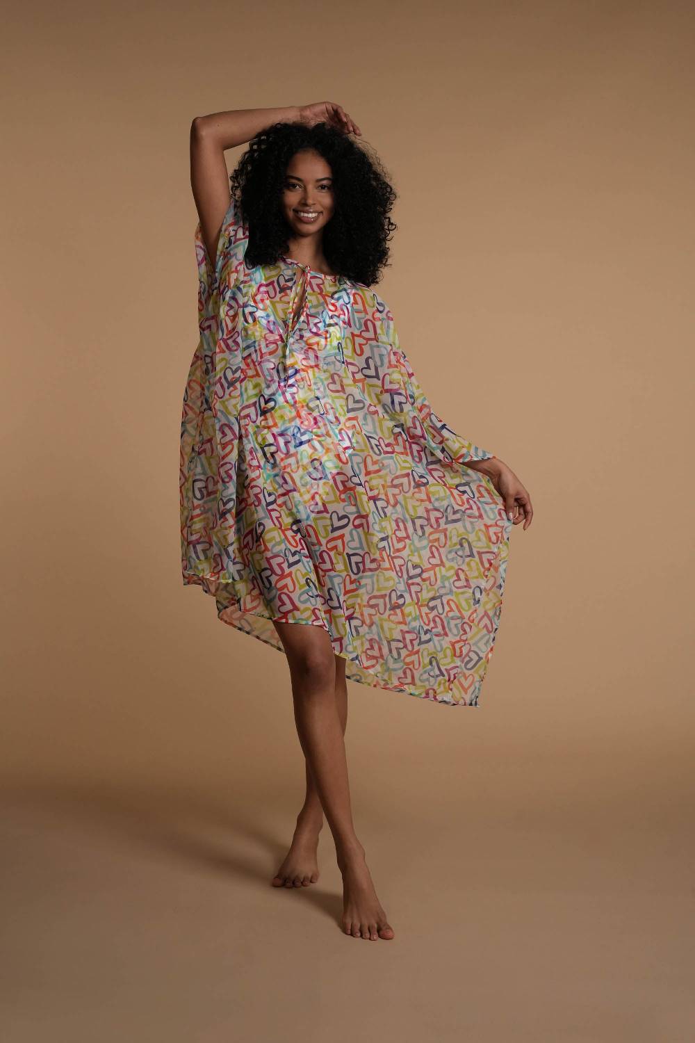 La Petite Robe Di Chiara Boni Chiffon-fina Printed Cover-up