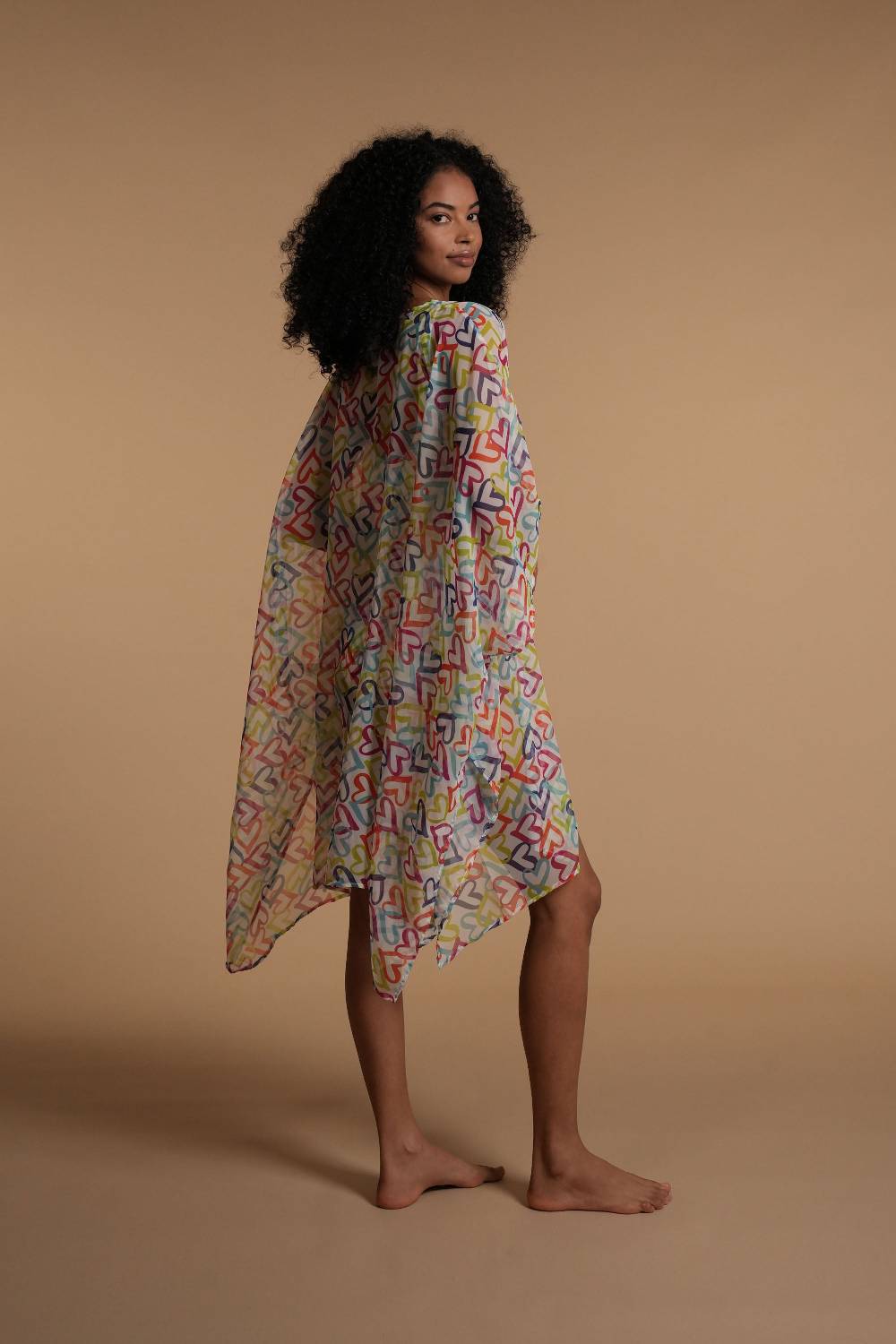 La Petite Robe Di Chiara Boni Chiffon-fina Printed Cover-up