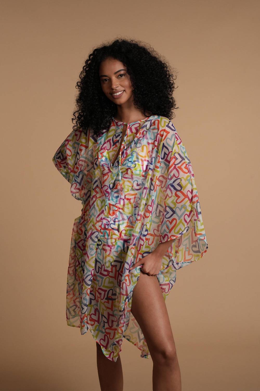 La Petite Robe Di Chiara Boni Chiffon-fina Printed Cover-up