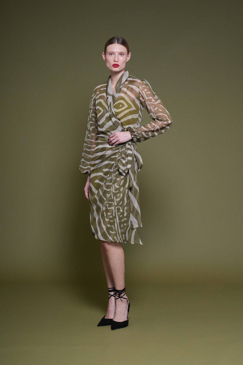 La Petite Robe Di Chiara Boni Crizi Printed Chiffon Dress