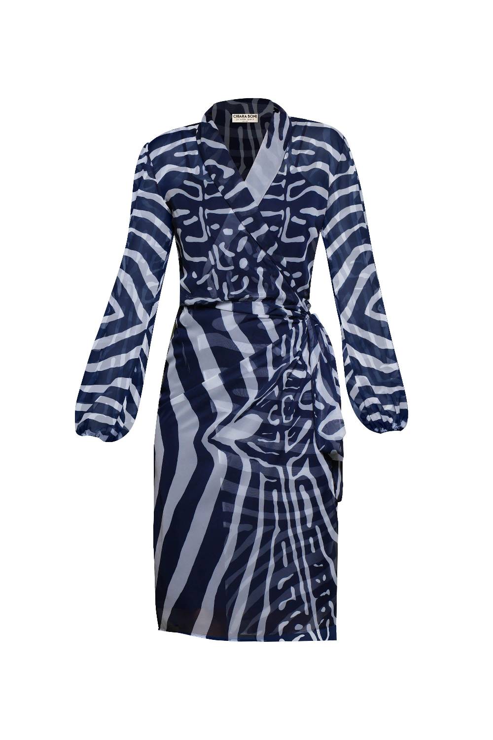 La Petite Robe Di Chiara Boni Crizi Printed Chiffon Dress