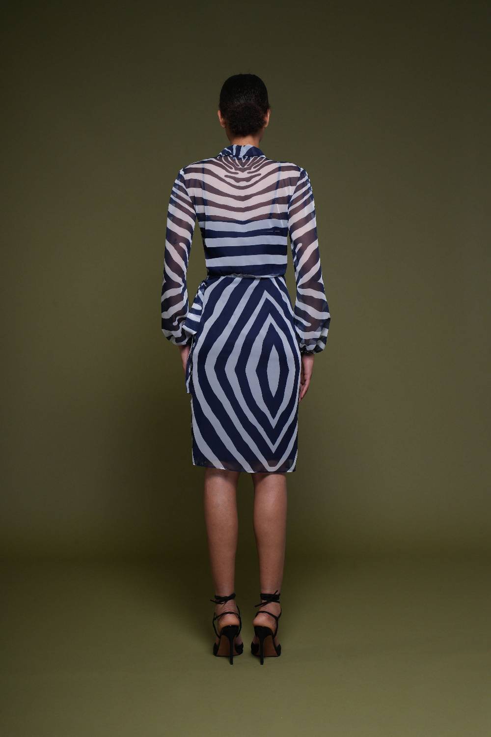 La Petite Robe Di Chiara Boni Crizi Printed Chiffon Dress