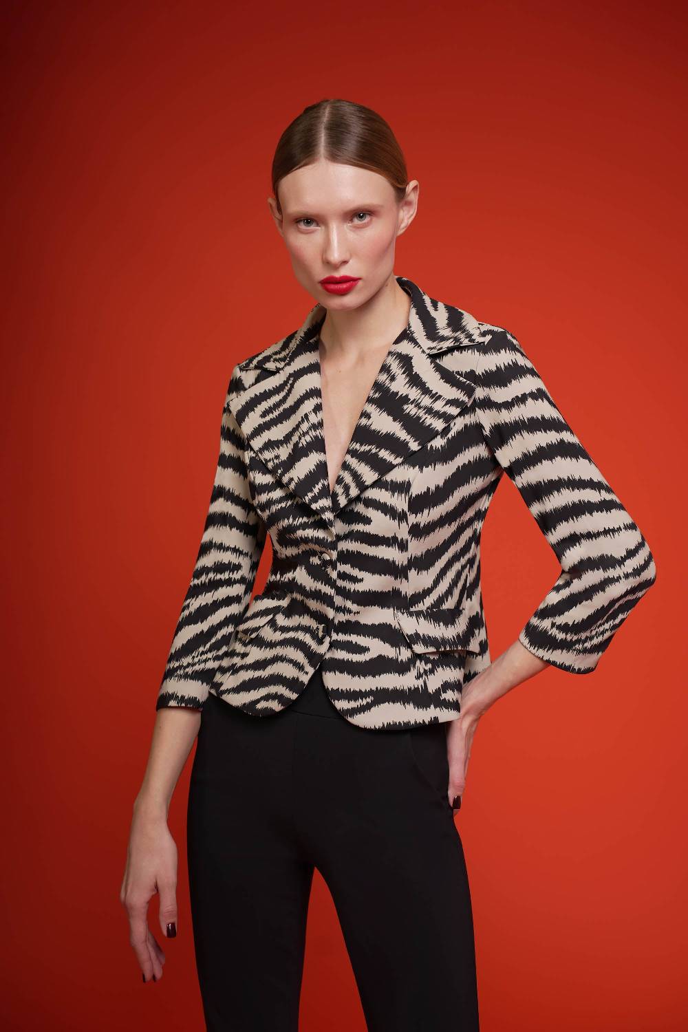 La Petite Robe Di Chiara Boni Kimimela Printed Jacket