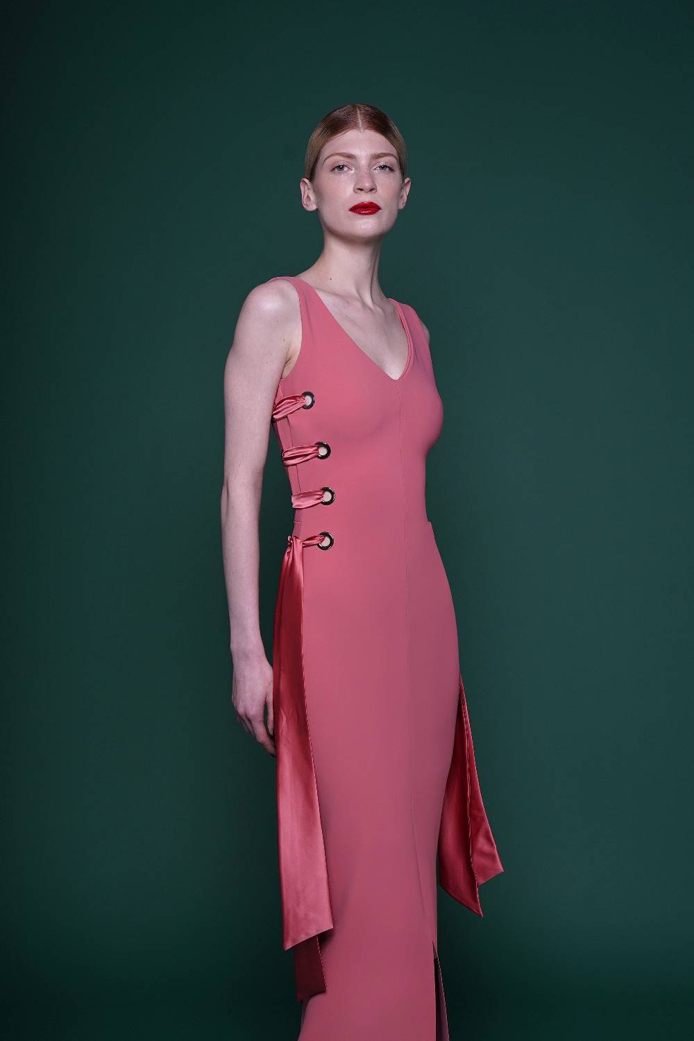 La Petite Robe Di Chiara Boni Degna Satin Gown