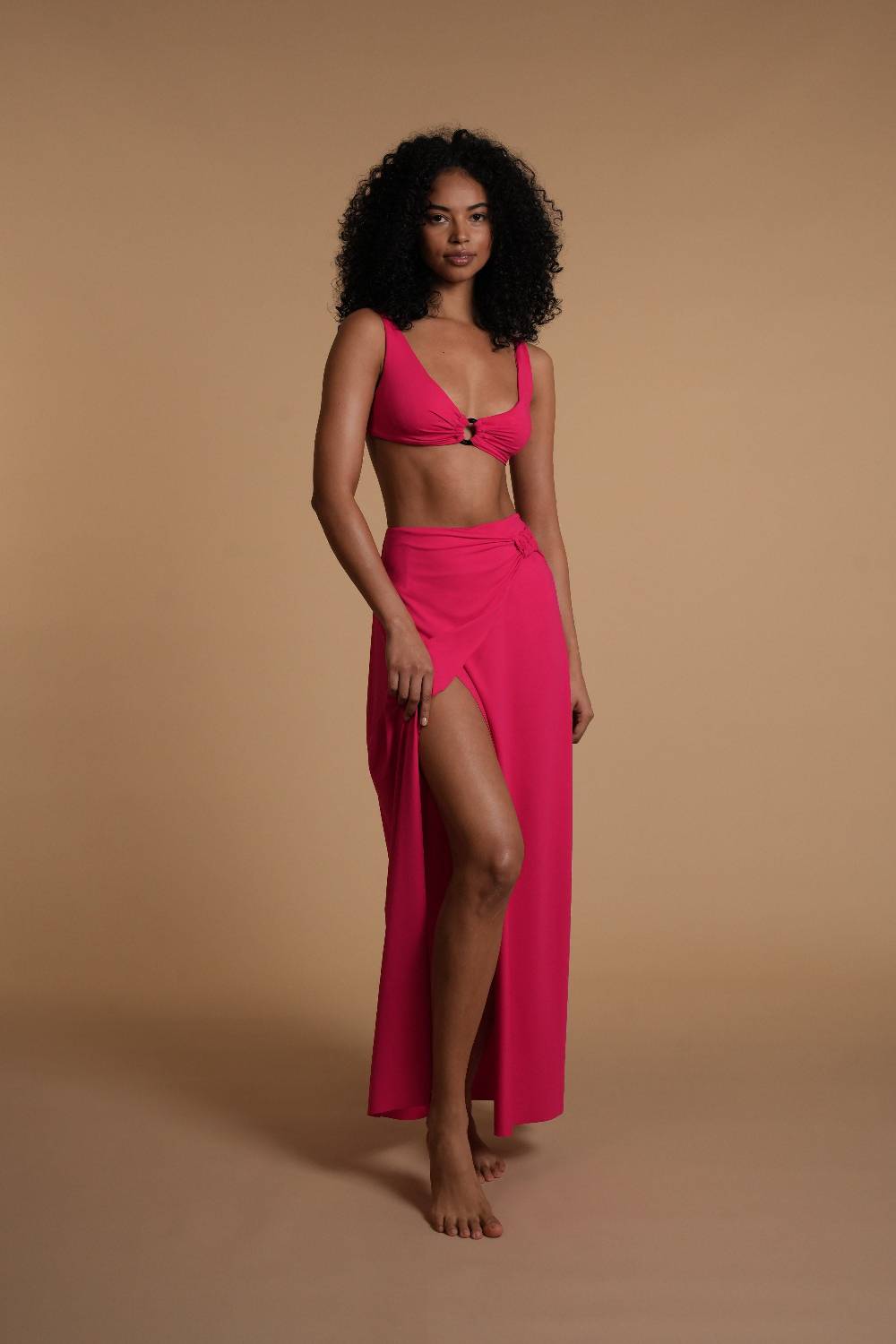 La Petite Robe Di Chiara Boni Knot-ida Rio Skirt