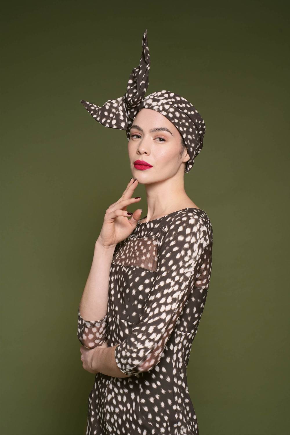 La Petite Robe Di Chiara Boni Printed Turban