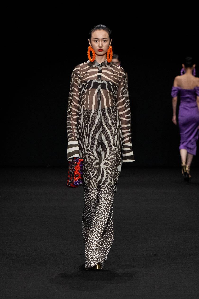 La Petite Robe Di Chiara Boni skyla printed pants