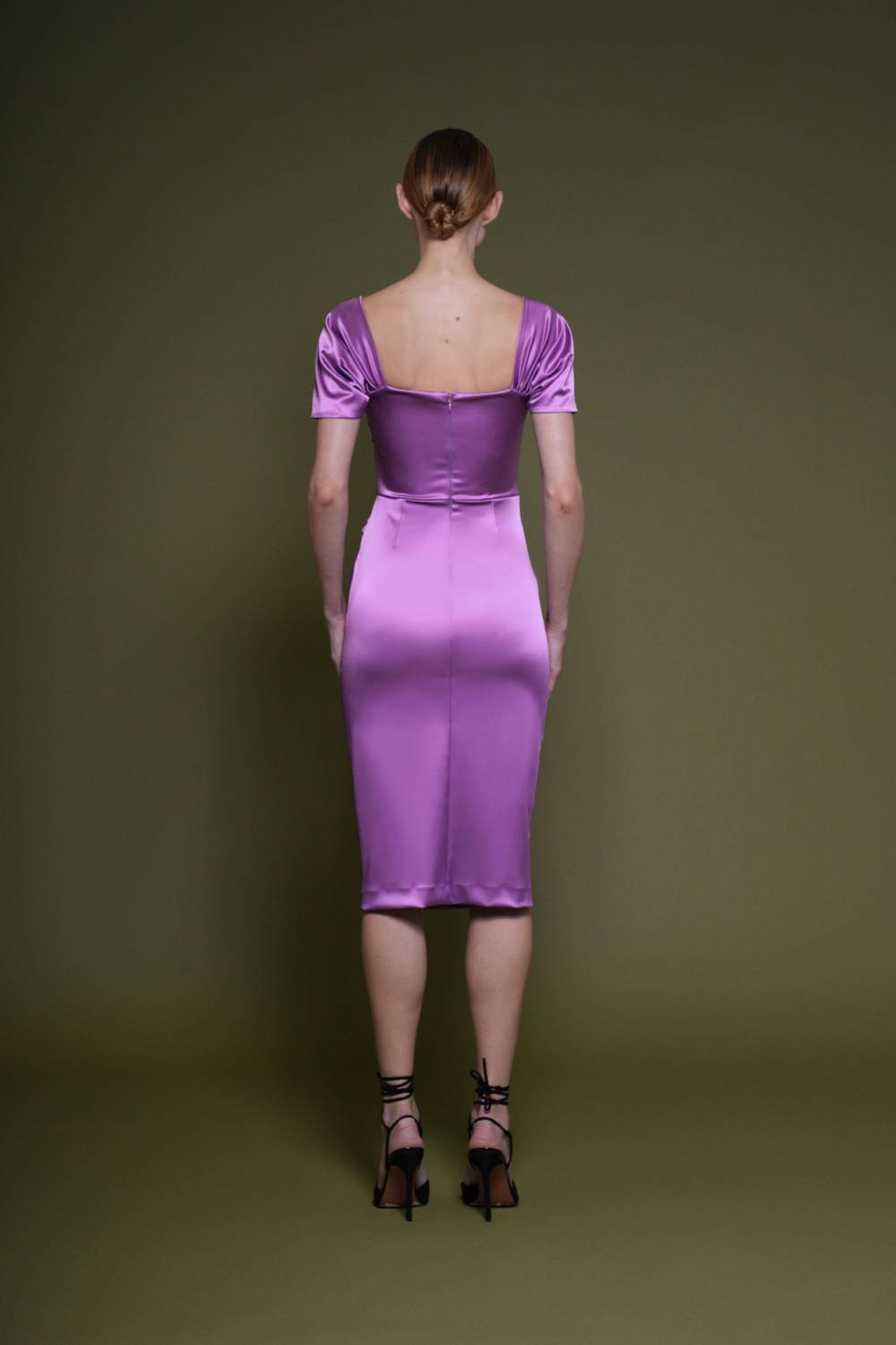 La Petite Robe Di Chiara Boni Yudali Satin Dress