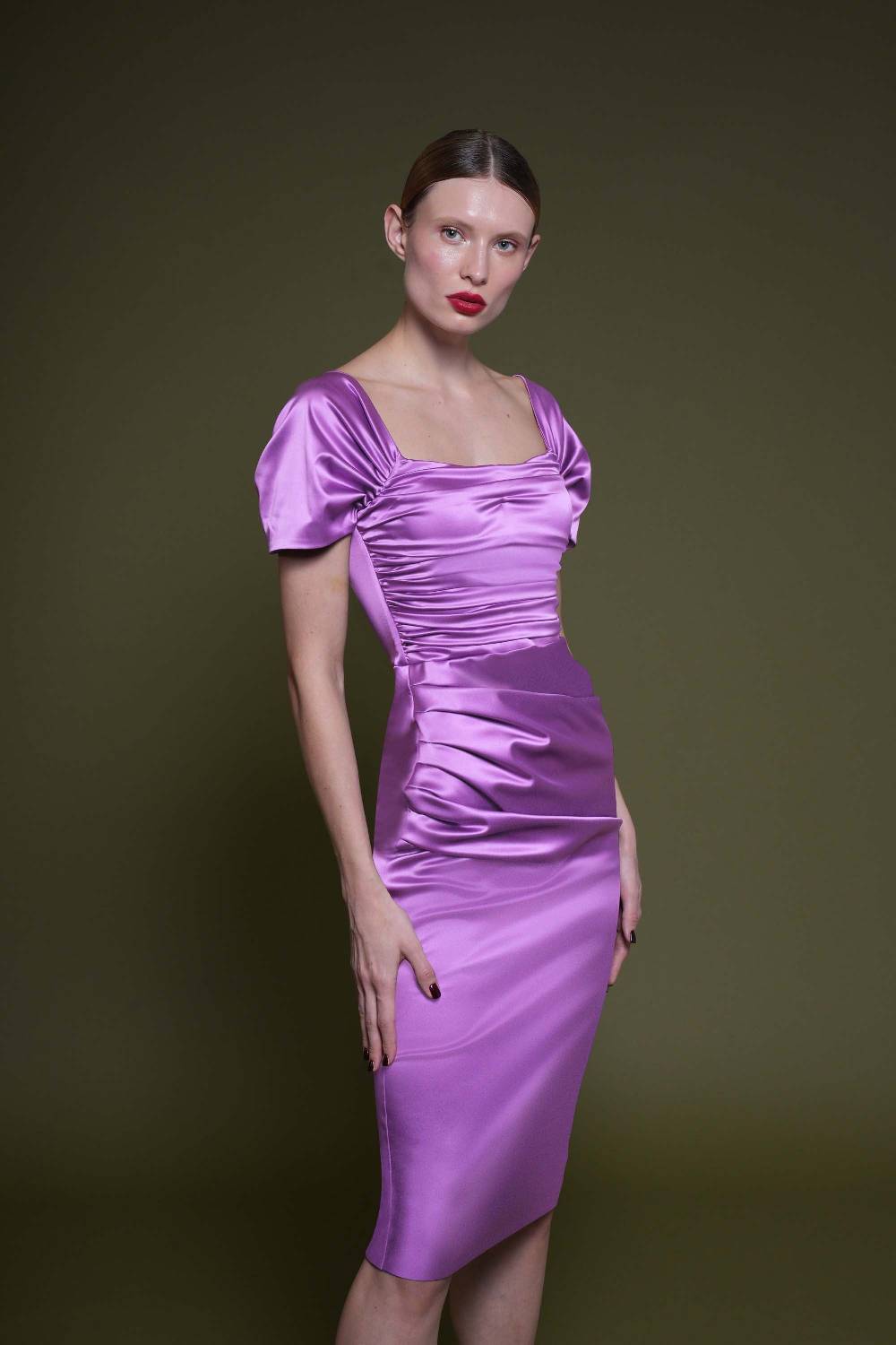 La Petite Robe Di Chiara Boni Yudali Satin Dress