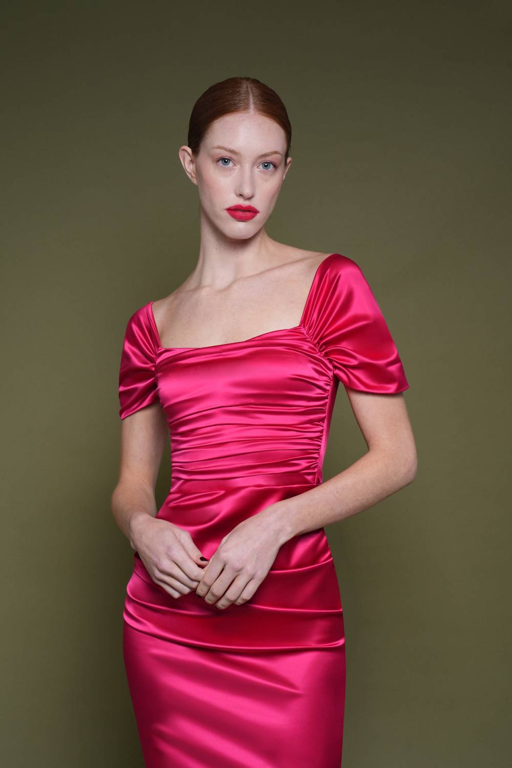 La Petite Robe Di Chiara Boni Yudali Satin Gown