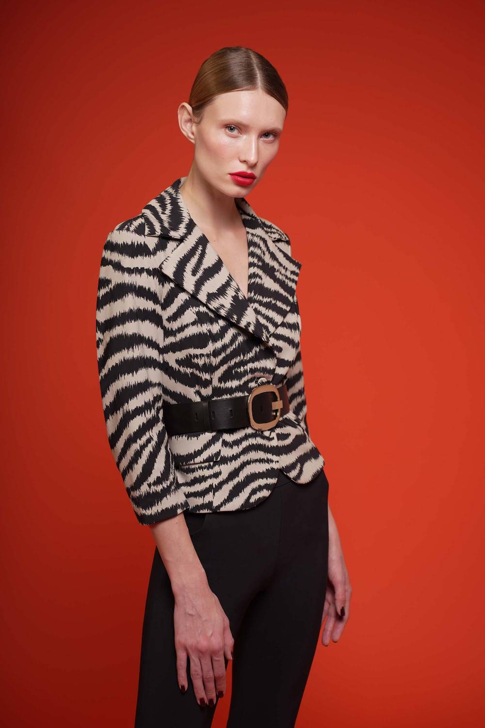 La Petite Robe Di Chiara Boni leather belt with metallic buckle