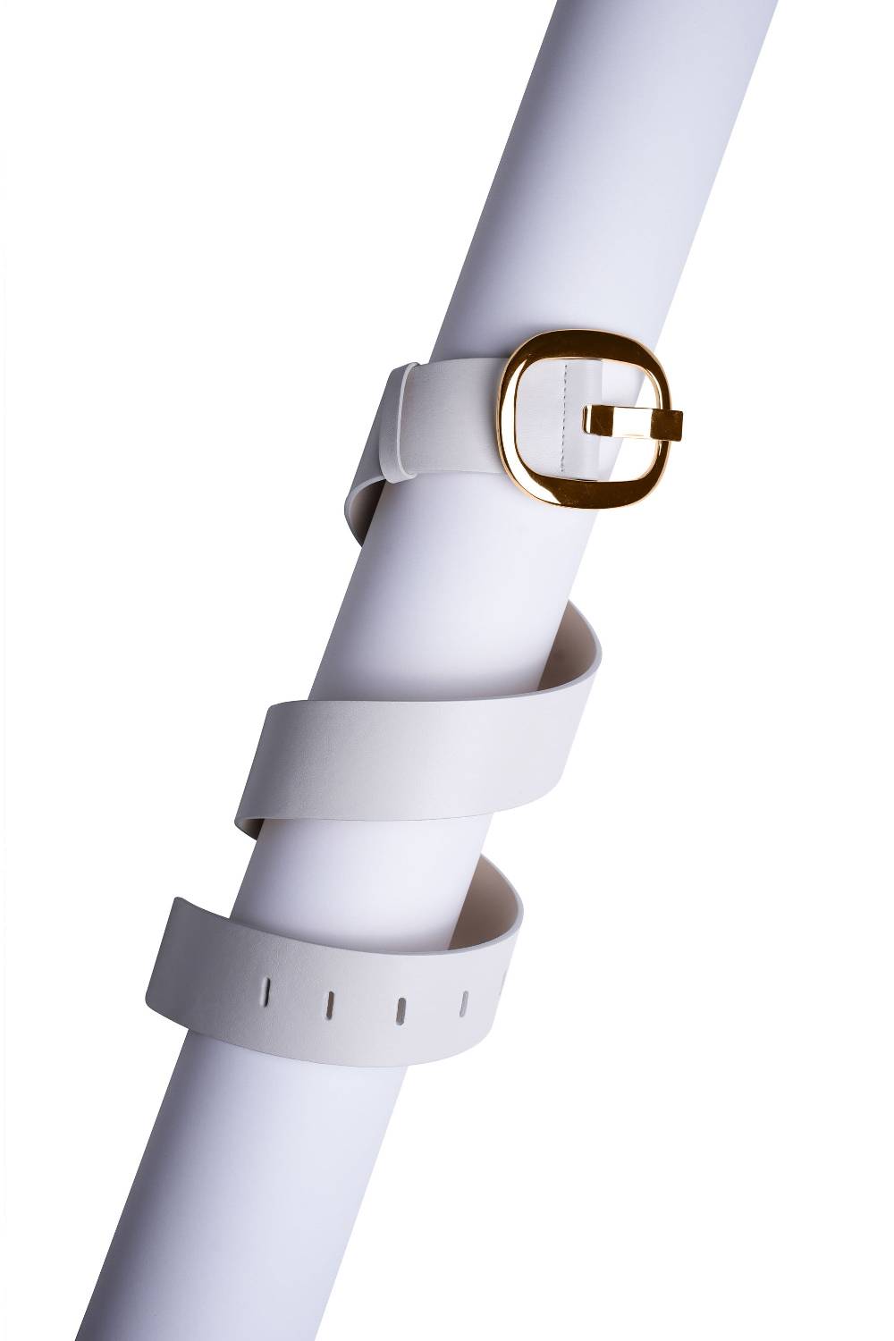 La Petite Robe Di Chiara Boni Leather Belt With Metallic Buckle