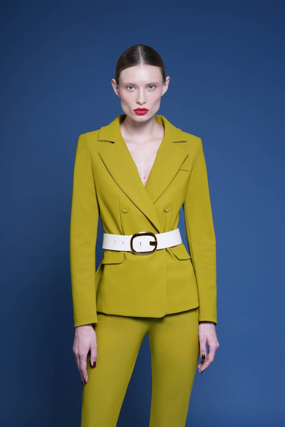 La Petite Robe Di Chiara Boni leather belt with metallic buckle