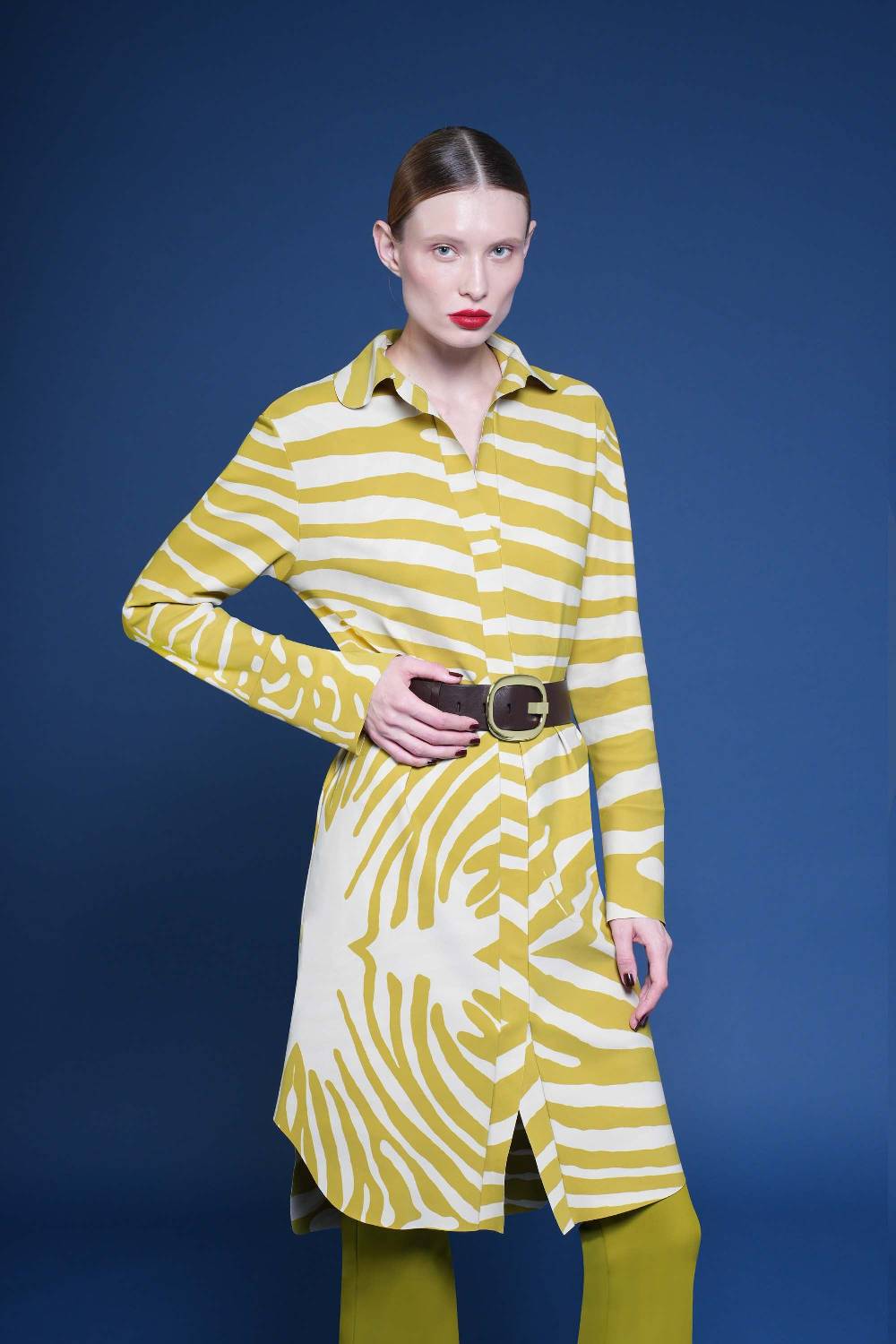 La Petite Robe Di Chiara Boni Leather Belt With Metallic Buckle