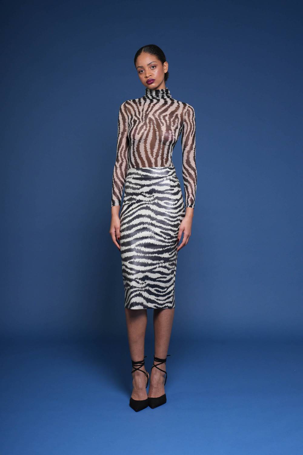 La Petite Robe Di Chiara Boni lumi faux-leather printed skirt