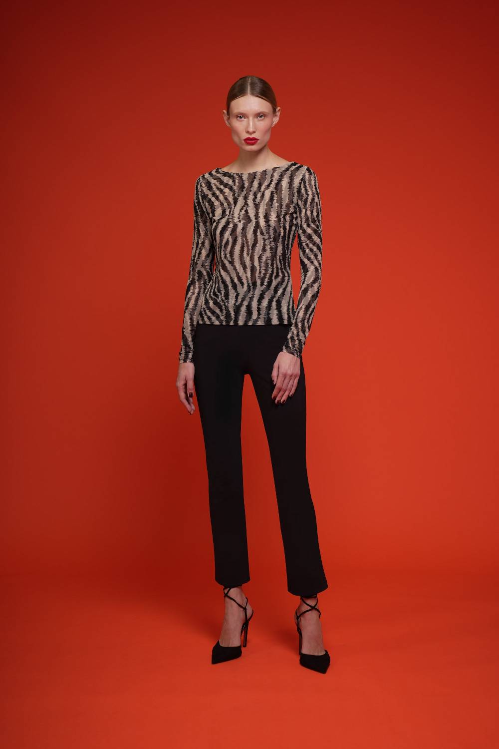 La Petite Robe Di Chiara Boni Lupina Illusion Printed Top