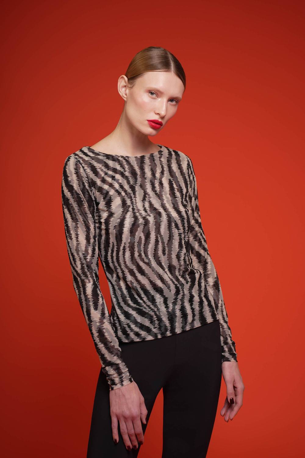 La Petite Robe Di Chiara Boni Lupina Illusion Printed Top