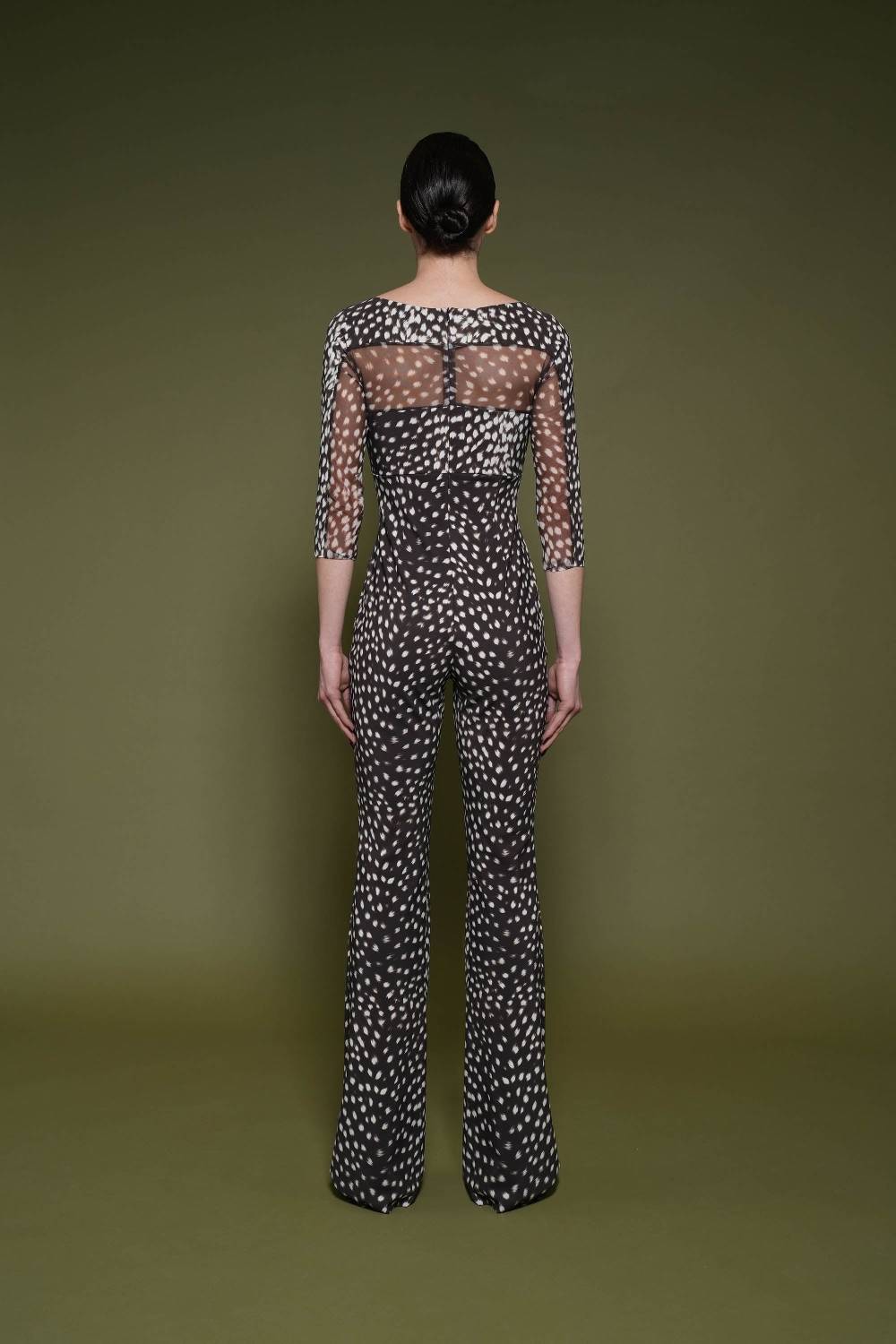 La Petite Robe Di Chiara Boni Thany Illusion Printed Jumpsuit