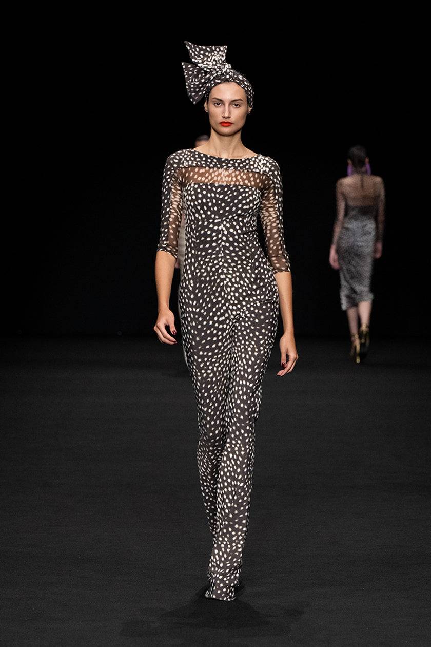 La Petite Robe Di Chiara Boni thany illusion printed jumpsuit