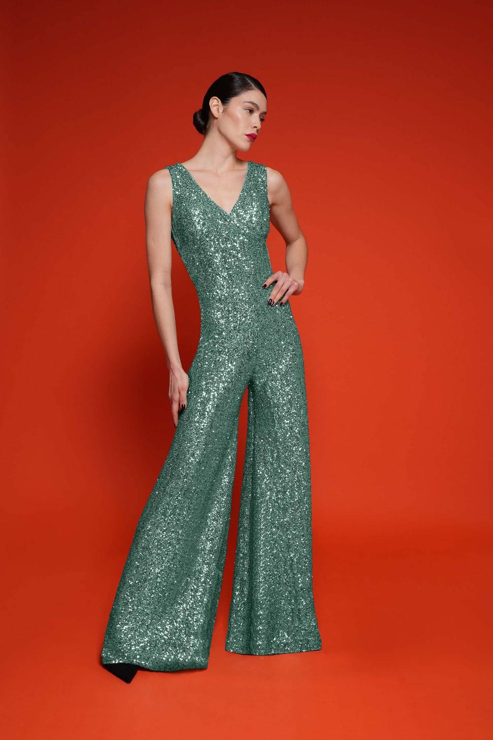 La Petite Robe Di Chiara Boni Trifone Sequine Jumpsuit