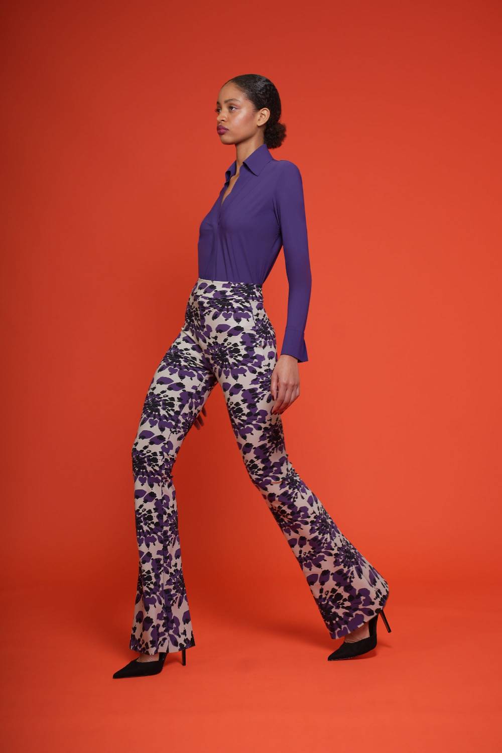 La Petite Robe Di Chiara Boni Venusette High Waisted Printed Pants