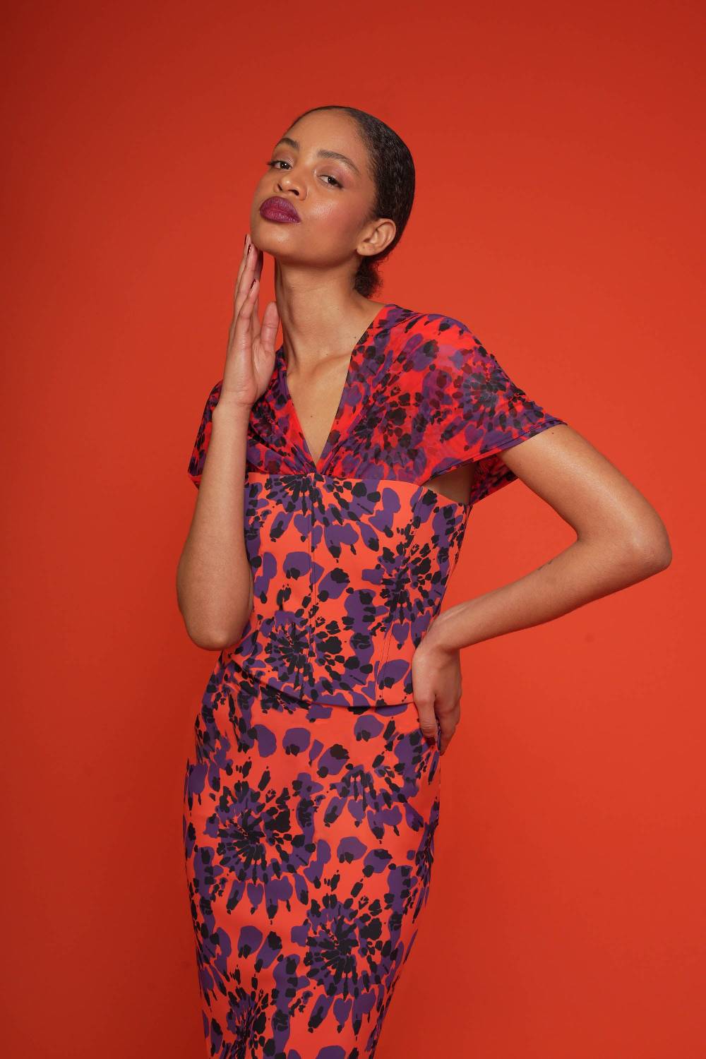 La Petite Robe Di Chiara Boni Zanna Illusion Printed Top