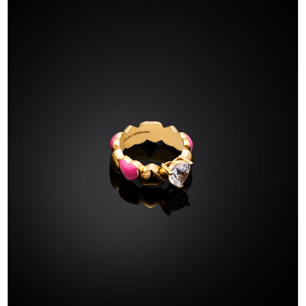 La Petite Story Anello Chiara Ferragni Brand Cuoricino Neon - J19AWD09010