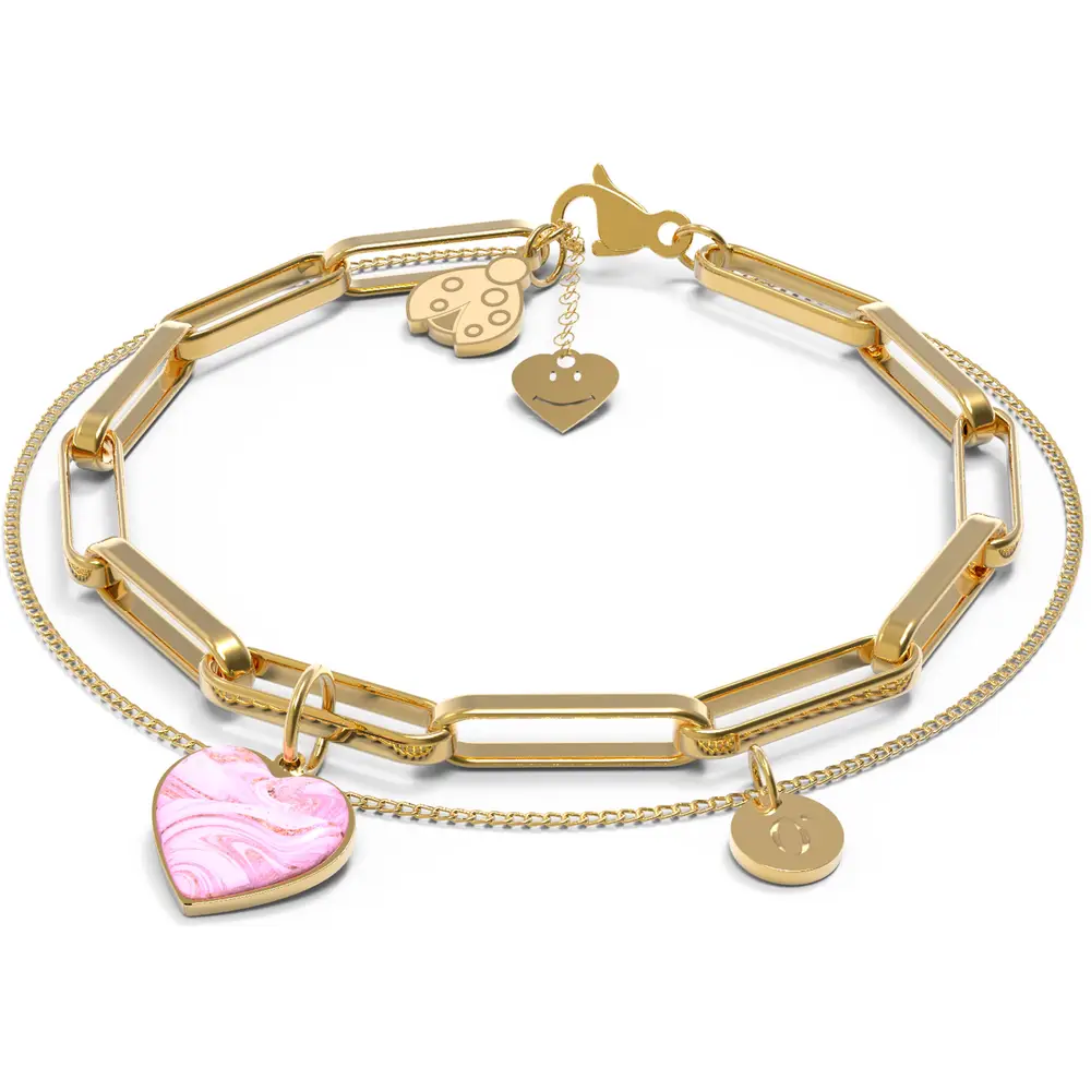 La Petite Story BRACCIALE 10 BUONI PROPOSITI SWEET HEART - BP.B5862/RO