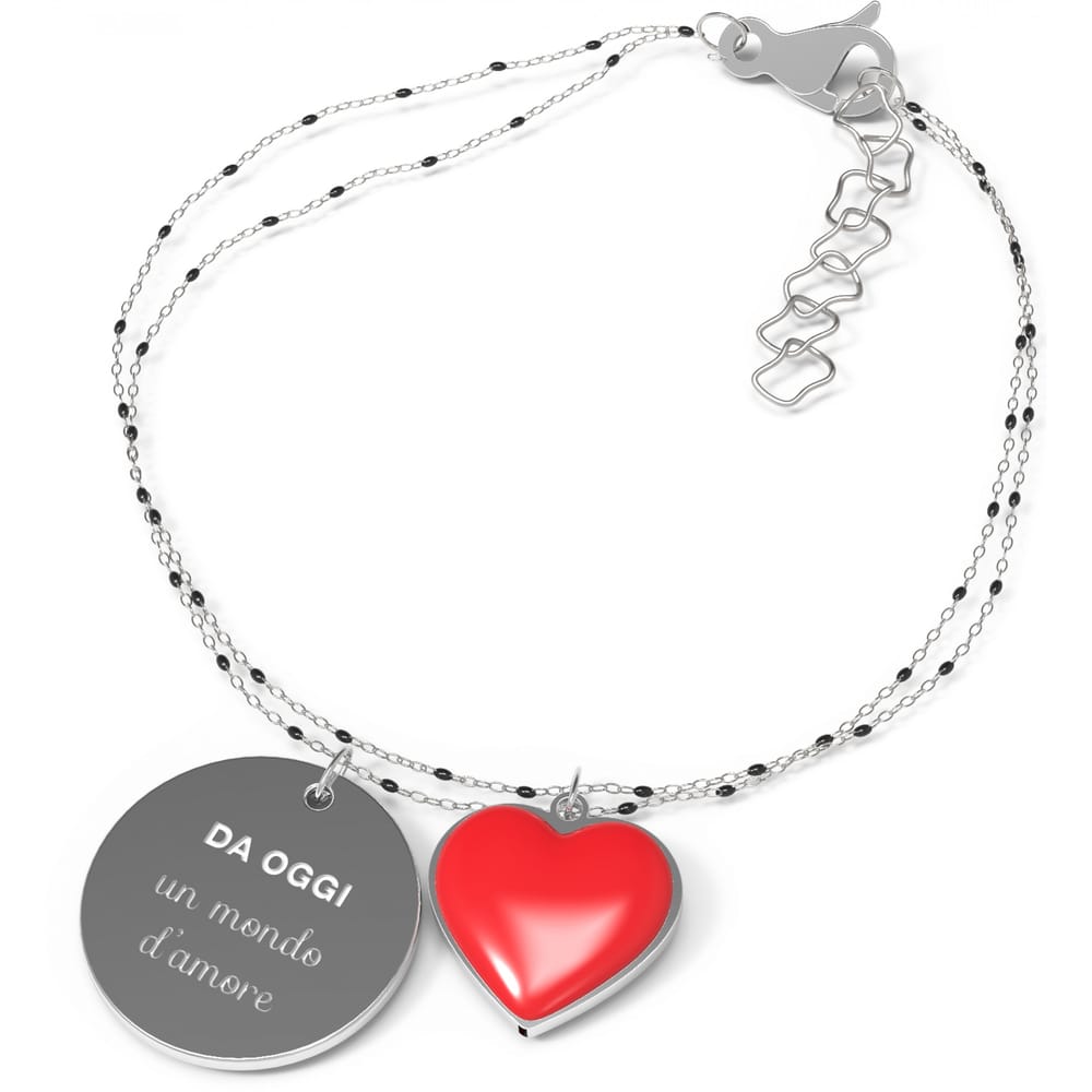 La Petite Story BRACCIALE 10 BUONI PROPOSITI UN MONDO D'AMORE - BP.B5755/N