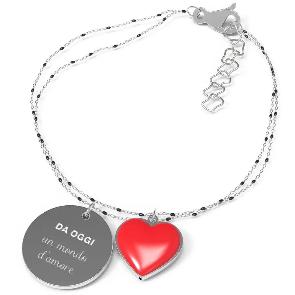 La Petite Story BRACCIALE 10 BUONI PROPOSITI UN MONDO D'AMORE - BP.B5755/N