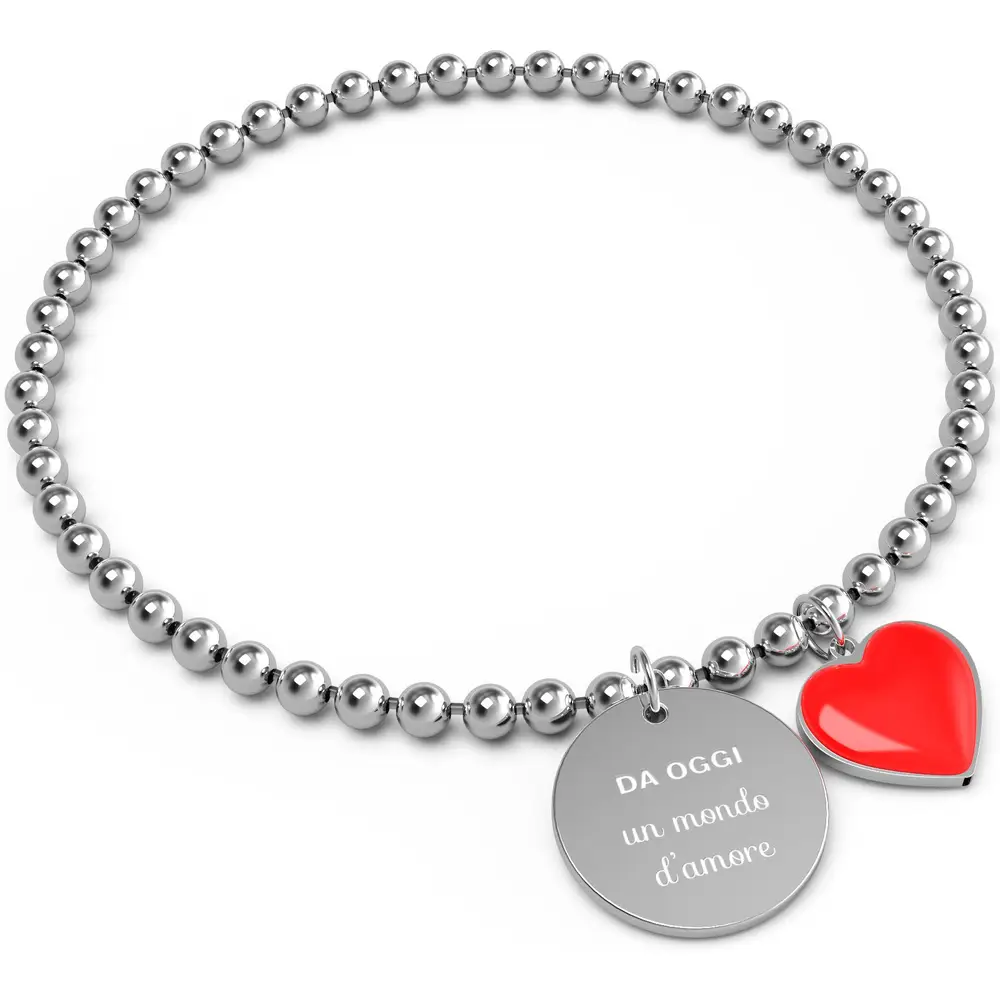 La Petite Story BRACCIALE 10 BUONI PROPOSITI UN MONDO D'AMORE - BP.B5756