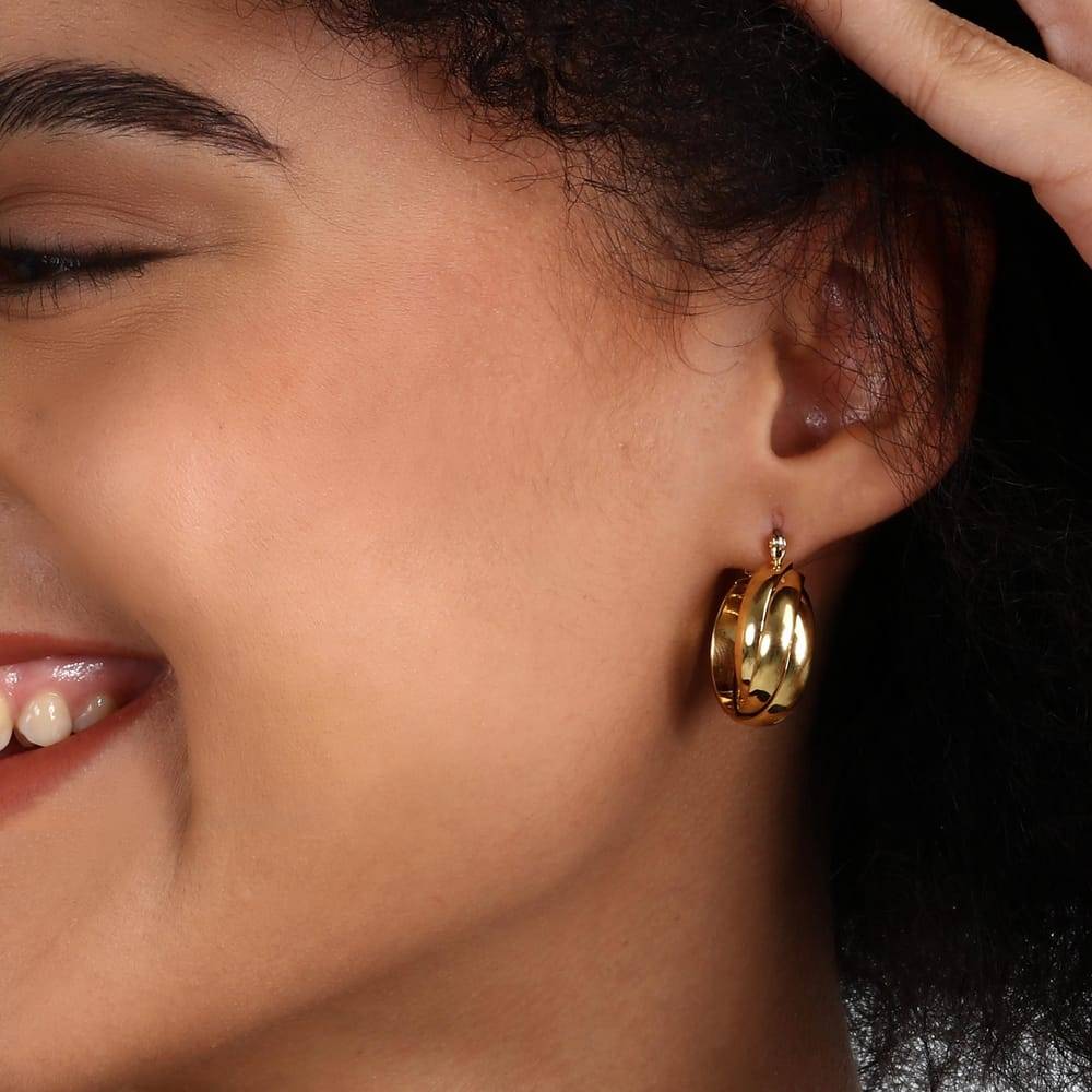 La Petite Story Orecchini A Cerchio - Creole, ⌀20mm