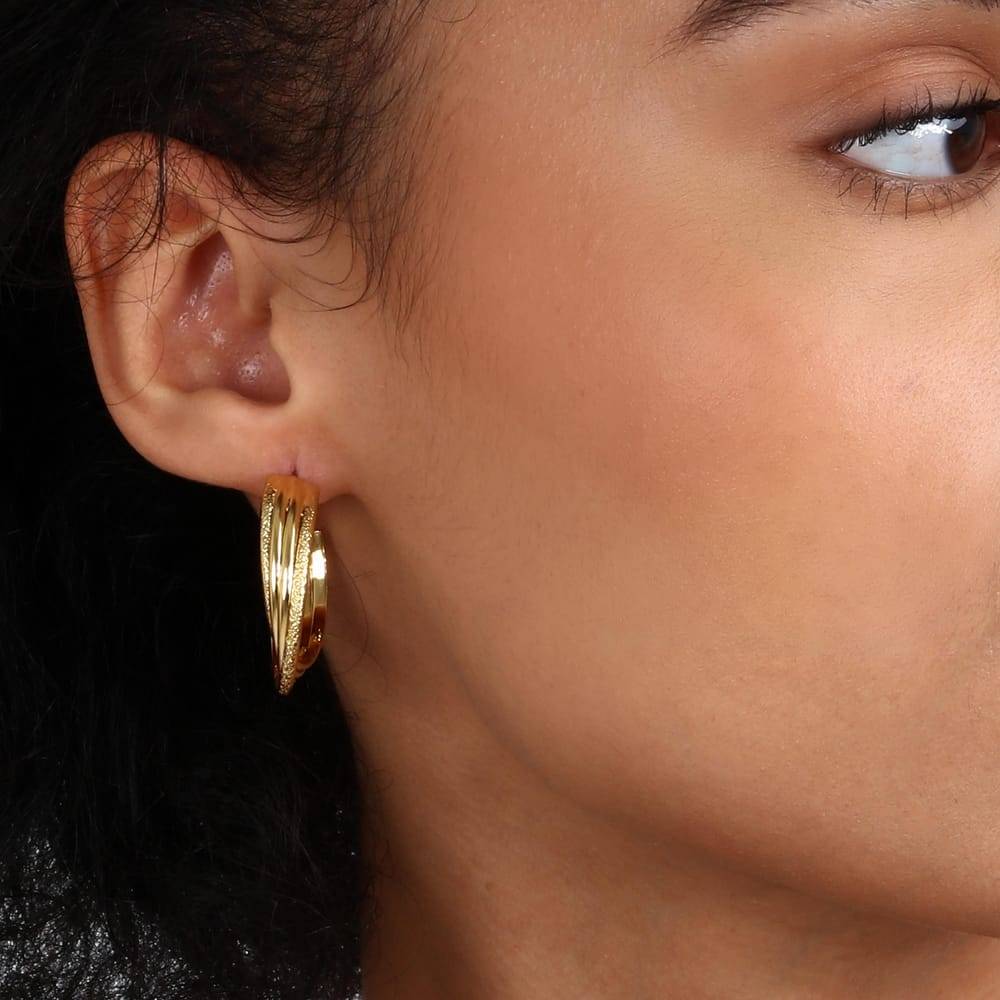 La Petite Story Orecchini A Cerchio - Creole, ⌀30mm