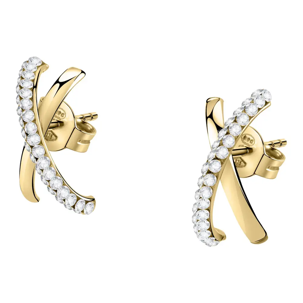 La Petite Story Orecchini a - Creole in Oro, ⌀10x15mm