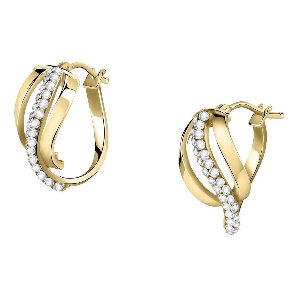 La Petite Story Orecchini a - Creole in Oro, ⌀10x15mm